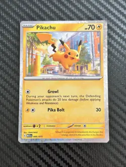 Pokemon Pikachu 006/015 Promo Holo 70 HP McDonald's 2023 Pika Bolt Card - Image 1