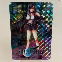 Tifa Lockhart 4 Prism Holo Bandai Carddass Japanese Final Fantasy VII Card ~ MP - Image 1