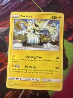 Zeraora 60/214 SM - Unbroken Bonds NM Pokemon Card TCG 60/214 - Image 1