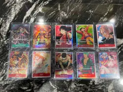 10x One Piece Cards Monkey D Luffy treasure promo Zoro Nami Shanks Boa Hancock - Image 1