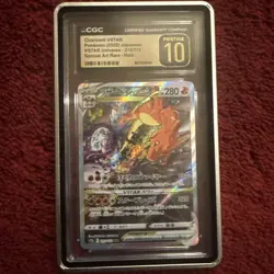 CGC 10 PRISTINE Charizard Japanese Pokemon 2022 VSTAR 212/172 V With Card Guard - Image 1