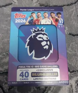 Topps Premier League 2026 Debut Edition Cards - Mega Tin #3 - Image 1