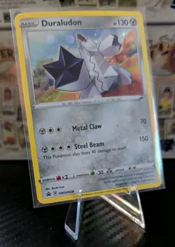 Duraludon SWSH028 Black Star Promo COSMOS Holo Pokemon Card LP 2020 - Image 1