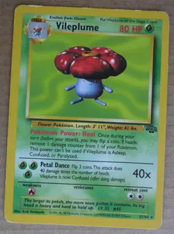 Vileplume 31/64 Rare Non-Holo Jungle Set Pokemon Card LP/MP - Image 1