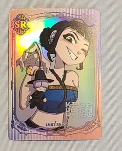 NEW! KPop Demon Hunters Exquisite Collection Card - Zoey - SR Rarity #026 Holo - Image 1