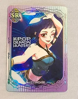 NEW! KPop Demon Hunters Exquisite Collection Card - Zoey - SR Rarity #021 Holo - Image 1