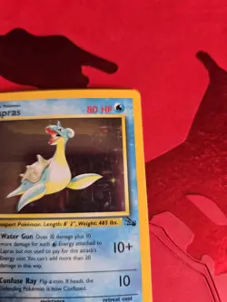 LP- Lapras Holo 10/62 Fossil Pokemon Card - Image 5
