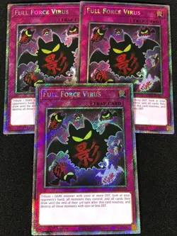 Yugioh Full Force Virus RA03-EN267 1st Platinum Secret x3 (NM) - Image 1