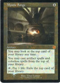 MTG: The Brothers' War: Retro Frame Artifacts: Foil Mystic Forge: LP Condition - Image 1