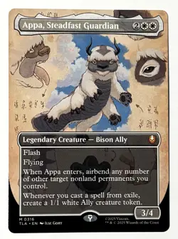 Appa, Steadfast Guardian - Borderless Regular - MTG Avatar - TLA 316 - Image 1