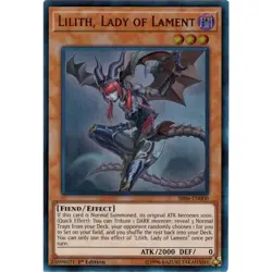 Yugioh 3x Lilith, Lady of Lament x3 - SR06-EN000 Ultra Rare 1st Ed - NM/M - Image 1