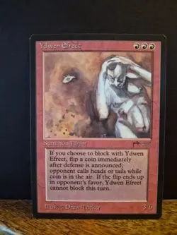 MTG Ydwen Efreet Creature Red 3/6 Drew Tucker Arabian Nights - Image 1