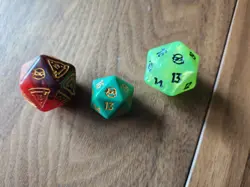 MTG Teenage Mutant Ninja Turtles x3 Dice Spin Down TMNT Magic The Gathering - Image 1