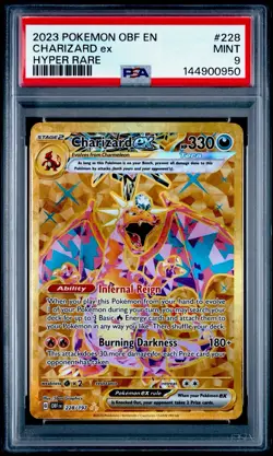 2023 Pokemon OBF En-Obsidian Flames Charizard EX #228 PSA 9 MINT - Image 1
