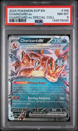 2025 POKEMON SVP EN-SV BLACK STAR PROMO #196 CHARIZARD EX - Image 1