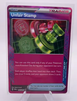 UNFAIR STAMP 2024 POKEMON TWILIGHT MASQUERADE ACE SPEC RARE B 165/167 - Image 1