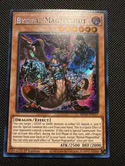 Bystial Magnamhut 1st Edition Prismatic Secret Rare Card MP23-EN157 - Image 1