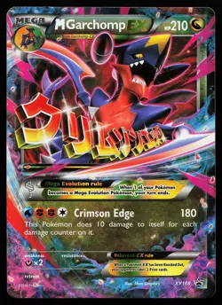 M Garchomp EX XY168 Holo Black Star Promo Pokemon Card - Image 1