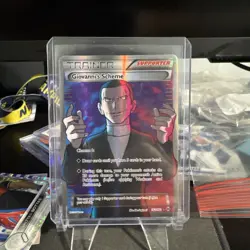 Giovanni's Scheme 162/162 Breakthrough Full Art Holo Pokemon Card TCG Aga - Image 1