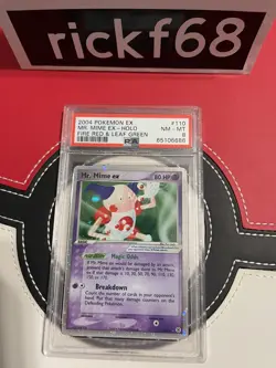 2004 POKEMON EX FIRE RED & LEAF GREEN 110 MR. MIME EX-HOLO PSA 8 - Image 1