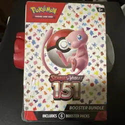 Pokemon Scarlet & Violet 151 Booster Bundle Box, 6 Packs, Mew, English, 2023 - Image 1