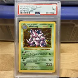 Pokemon TCG Nidoking Shadowless Base Set PSA 8 - Image 1