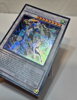 Crystal Wing Synchro Dragon SHVI-EN049 Secret Rare 1st Edition Yugioh 4047 - Image 2