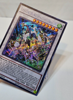 Crystal Wing Synchro Dragon SHVI-EN049 Secret Rare 1st Edition Yugioh 4047 - Image 4