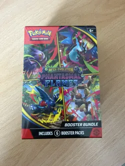 Pokemon Mega Evolution Phantasmal Flames Booster Bundle (6 Packs) - New & Sealed - Image 1