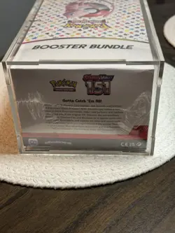 Pokemon 151 SV3.5 Booster Bundle Display Factory Sealed Case W/Acrylic Case - Image 5