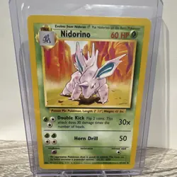 Wizards Nidorino 37/102 199-2000 Regular Uncommon Stage 1 60 HP Pokemon TCG - Image 1