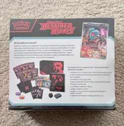 Pokemon TCG Destined Rivals ETB Elite Trainer Box Sealed with Small Tear - Image 2