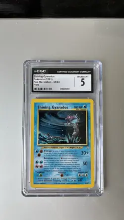 Pokemon CGC 5 Shining Gyarados Neo Revelation 65/64 Secret Rare Holo 2001 - Image 1