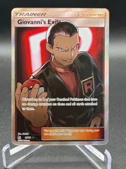 Giovanni's Exile 67/68 Rare Ultra Hidden Fates Pokemon NM - Image 1