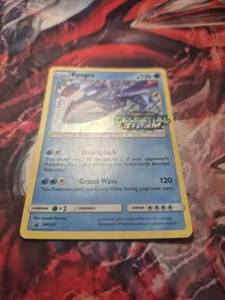 Kyogre SM129 (Prerelease) Holo Sun & Moon Celestial Storm Black Star Promo LP - Image 3