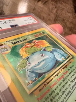 Pokemon Venusaur 15/102 Base Set Holo Rare 1999 English PSA 8 - Image 3