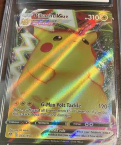 Pokemon CGC 10 Pikachu VMAX Ultra Rare Holo Swsh04 Vivid Voltage 044/185 2020 - Image 3