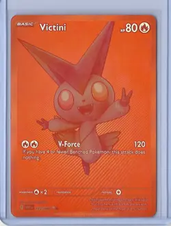 Pokemon TCG - White Flare Black Bolt - Victini EX 172/086 Full Art Red Holo - Image 1