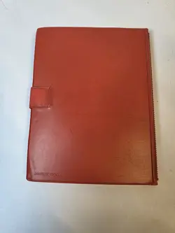 Vintage 1999 Pokemon Pikachu Red Binder TCG Album Snap Has Wear - Image 2