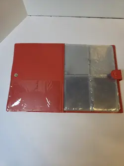 Vintage 1999 Pokemon Pikachu Red Binder TCG Album Snap Has Wear - Image 3