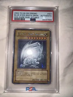 DDS-001 Blue Eyes White Dragon Yugioh Authentic Graded Dark Duel Stories - Image 2