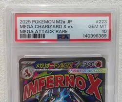PSA 10 Mega Charizard X ex 223/193 M2a Japanese Pokemon - Image 5