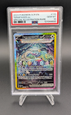 Terapagos ex 2024 Pokemon Stellar Crown EN Special Illustration Rare #170 PSA 10 - Image 1