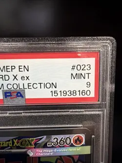 2025 POKEMON MEP EN MEGA CHARIZARD X EX ULTRA PREMIUM 023 PSA 9 MINT -2 SLABS!!! - Image 3