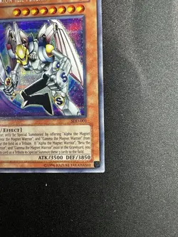 YuGiOh Valkyrion the Magna Warrior SDD-001 Prismatic Secret Rare Unlimited NM - Image 3