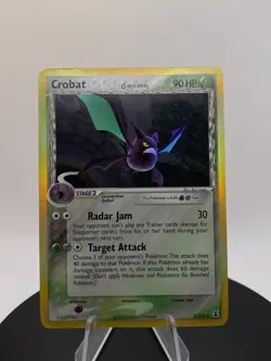 Pokemon Crobat (Delta) EX Delta Species 2/113 Reverse Holo Rare DMG SEE PHOTOS - Image 3