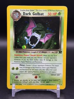 Dark Golbat Holo Rare 7/82 Unlimited Team Rocket Pokemon English NM - Image 1