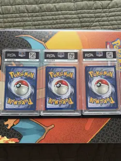 (Lot of 3) 1999 Pokemon Game Pikachu Shadowless Red/Yellow Cheeks PSA Graded - Image 5