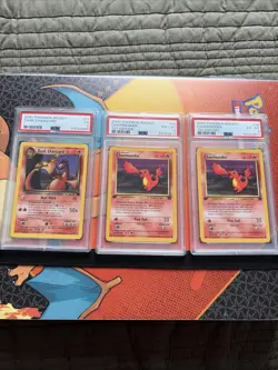 (Lot of 3) 2000 Pokemon Rocket Dark Charizard/ Charmander PSA Graded - Image 1