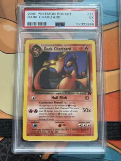 (Lot of 3) 2000 Pokemon Rocket Dark Charizard/ Charmander PSA Graded - Image 2